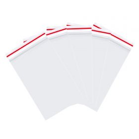 Pungi cu fermoar ziplock, 80 x 120 mm, ACCENTA, 100 buc/set